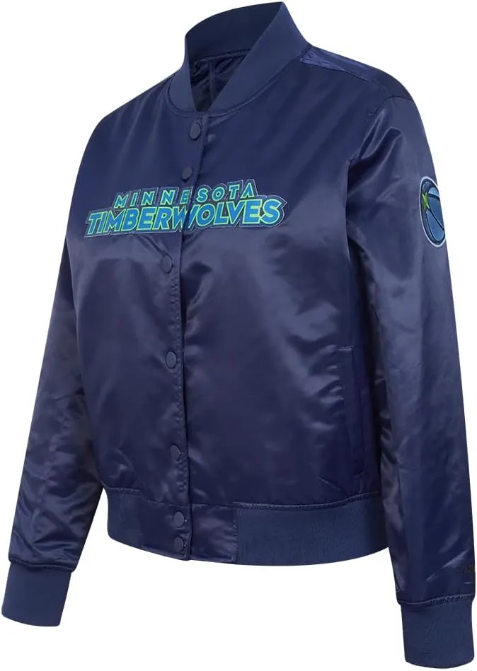 Womens NBA Classic Chenille Satin Jacket