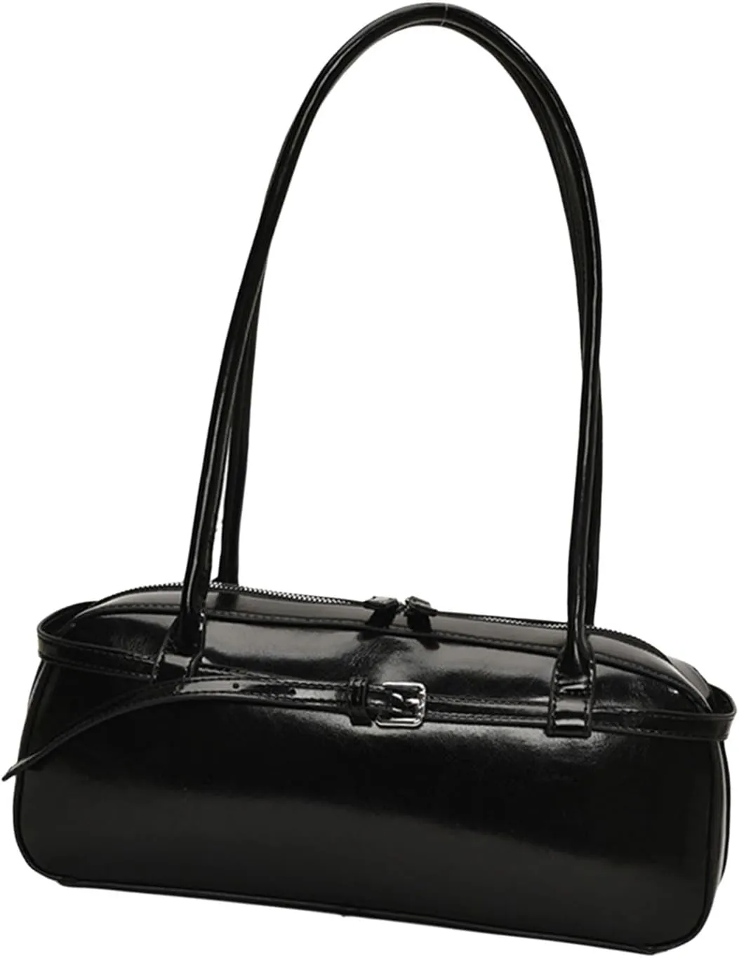 Women's Retro Armpit Top Handle Autumn Winter Shoulder Bag, Black, 14.5x32.5x9cm/5.71x12.80x3.54''