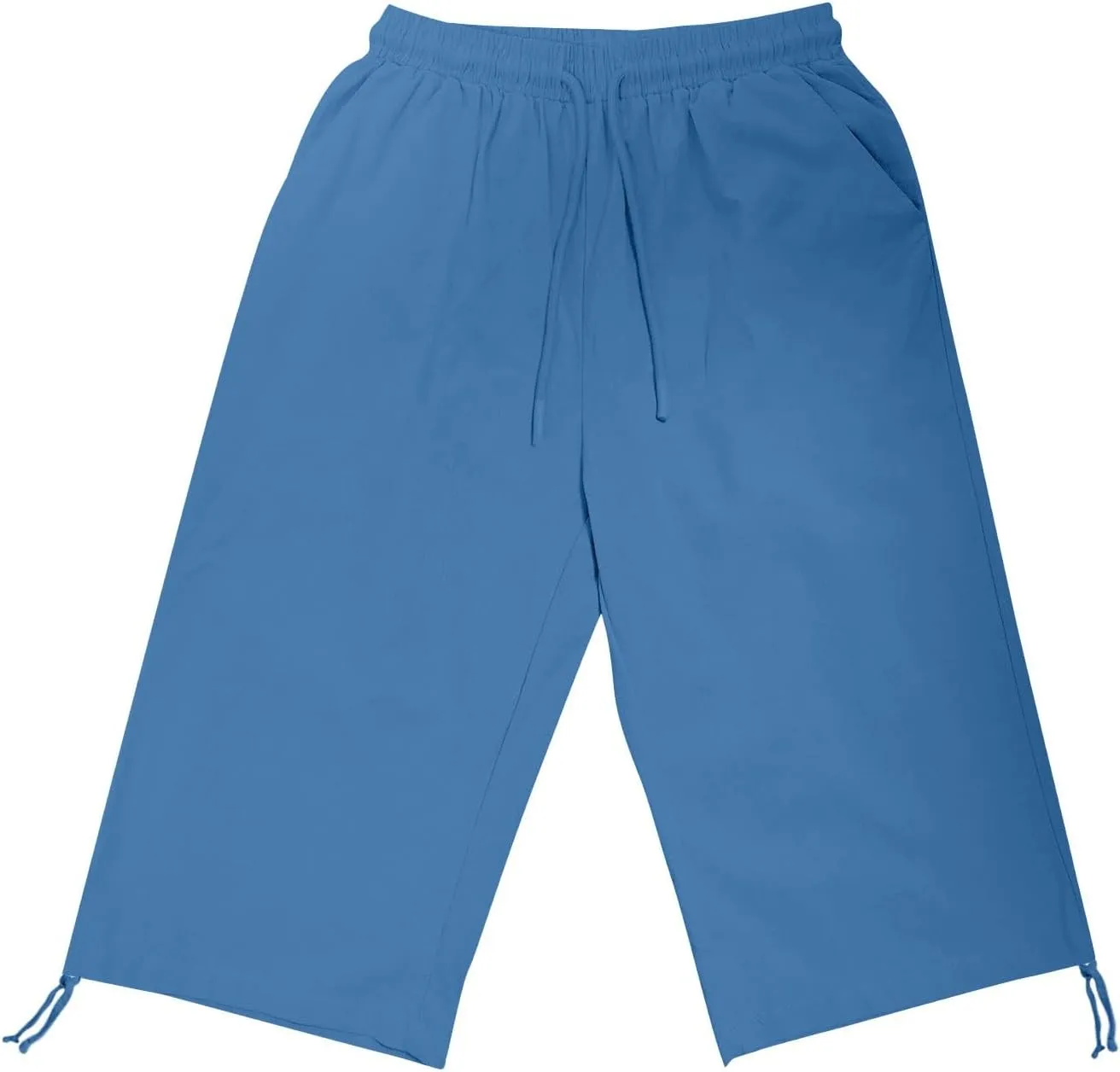 Womens Shorts 2025 Summer Fashion Linen Shorts Bermuda Knee Length Casual Loose Pants Workout Pants
