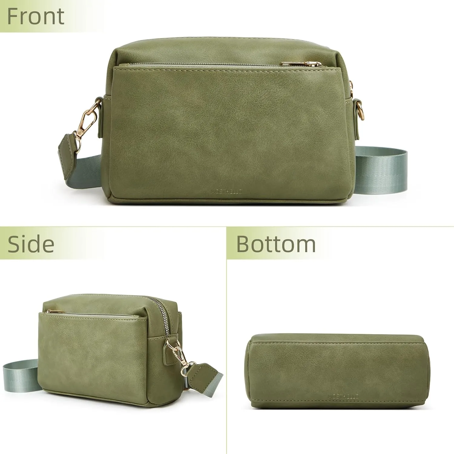 Women's Shoulder Bag, Minimalist Armpit Bag, PU Crossbody Bag, Adjustable Handbag, Small Square Bag
