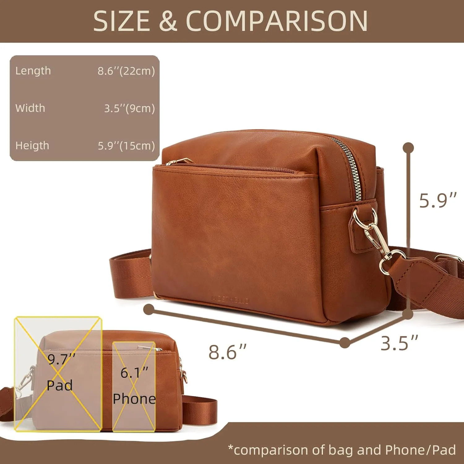 Women's Shoulder Bag, Minimalist Armpit Bag, PU Crossbody Bag, Adjustable Handbag, Small Square Bag