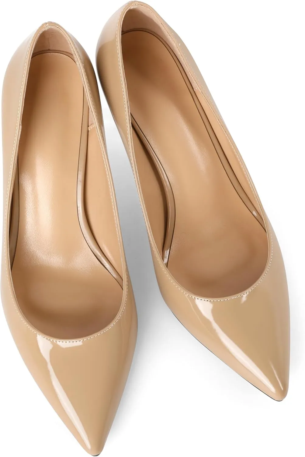 YODEKS Women's High Heel Pumps Pointed Toe Classic 85mm Stiletto Heels Patent Party Dress Shoes