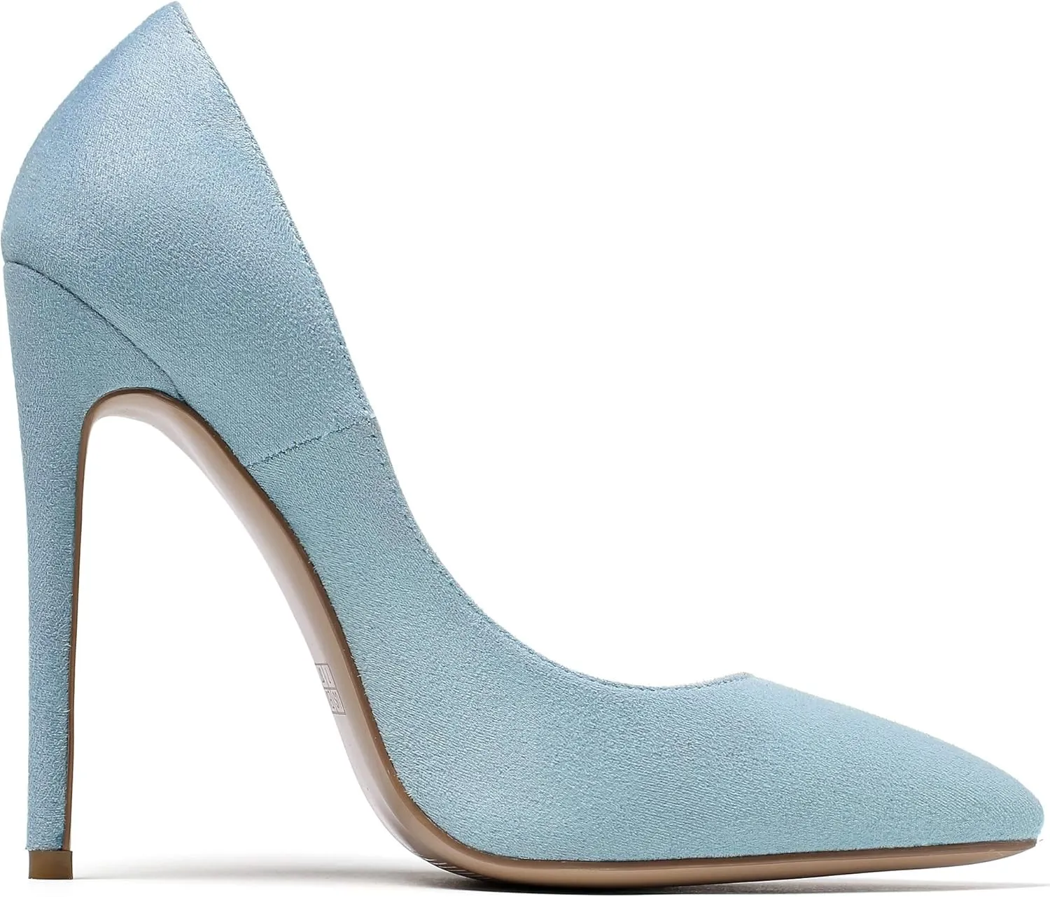 YODEKS Womens Pointed Toe High Heels Slip On Stiletto Pumps Wedding Party Basic Shoes 12cm