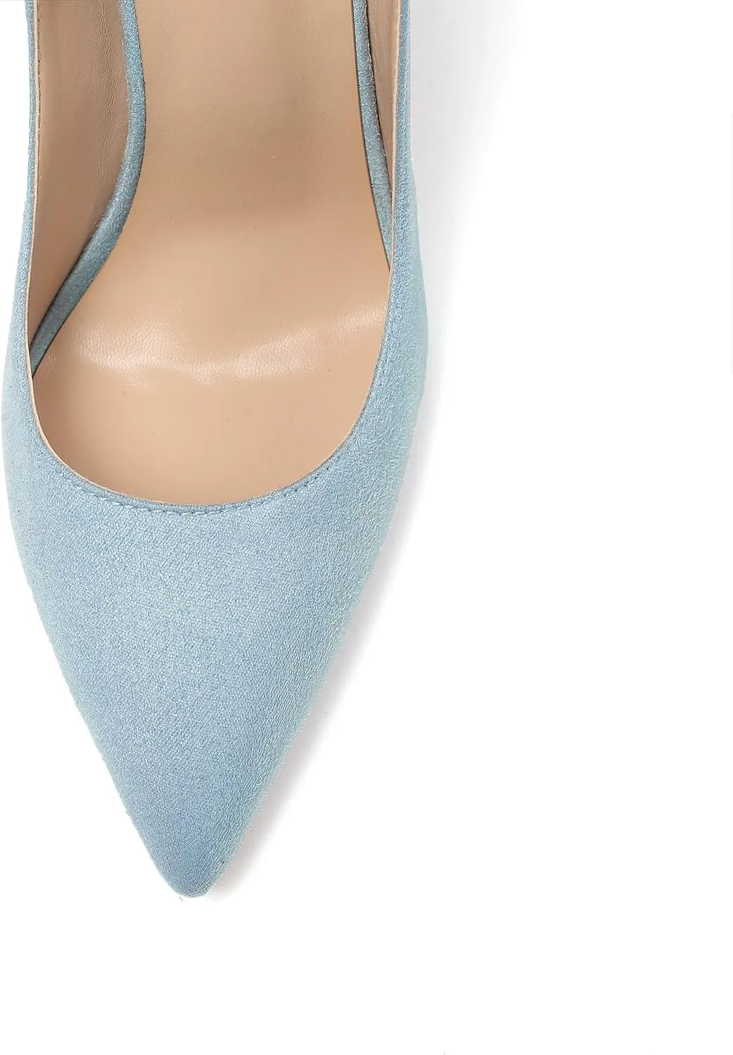 YODEKS Womens Pointed Toe High Heels Slip On Stiletto Pumps Wedding Party Basic Shoes 12cm