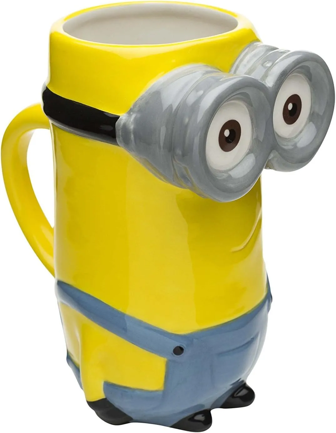 Zak Designs Despicable Me Kevin Minion 3D Sculpted Ceramic Coffee Mug for Hot Drinks, 14 oz