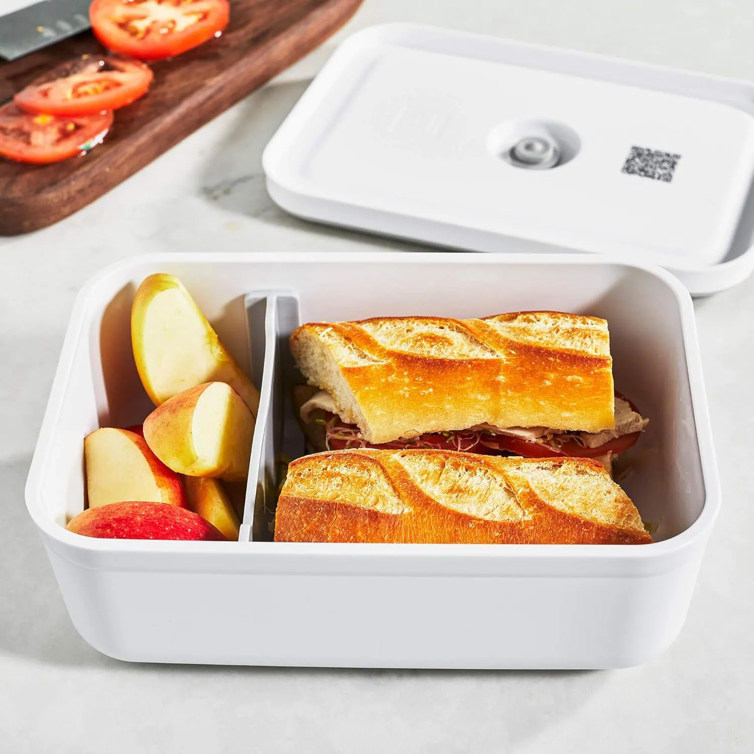 ZWILLING Fresh & Save Large Lunch Box, Airtight Food Storage Container, Meal Prep Container, BPA-Free, white
